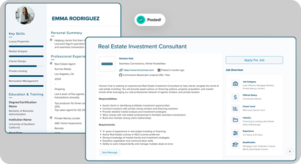 Horizon Hub resume profile and jobs board